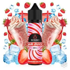 FLAVOUR STRAWBERRY MILKSHAKE ICE BAR JUICE BY BOMBO 12 ML LONGFILL