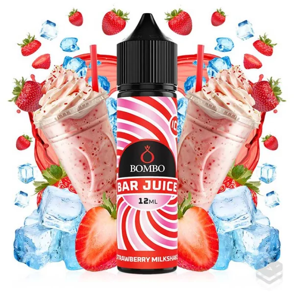 AROMA STRAWBERRY MILKSHAKE ICE BAR JUICE BY BOMBO 12 ML LONGFILL
