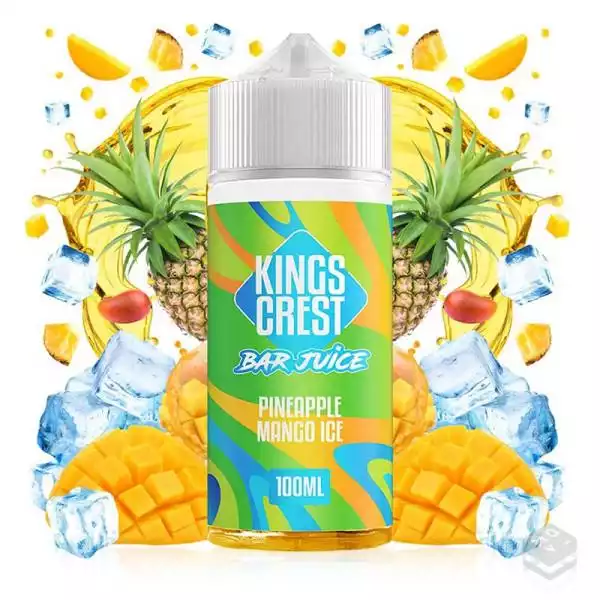 PINEAPPLE MANGO ICE BAR JUICE KINGS CREST 100ML