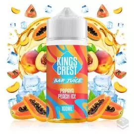 PAPAYA PEACH ICE BAR JUICE KINGS CREST 100ML VAPE