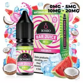 WATERMELON COCONUT ICE BAR JUICE BY BOMBO 10ML NICOTINE SALTS