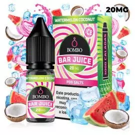 WATERMELON COCONUT ICE BAR JUICE BY BOMBO 10ML NICOTINE SALTS