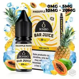 PINEAPPLE PAPAYA ICE BAR JUICE BY BOMBO 10ML NICOTINE SALTS