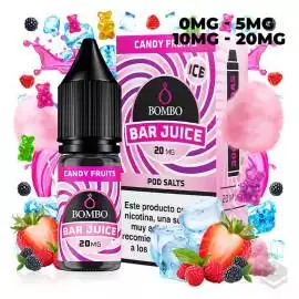 SALES DE NICOTINA CANDY FRUITS ICE BAR JUICE BY BOMBO 10ML