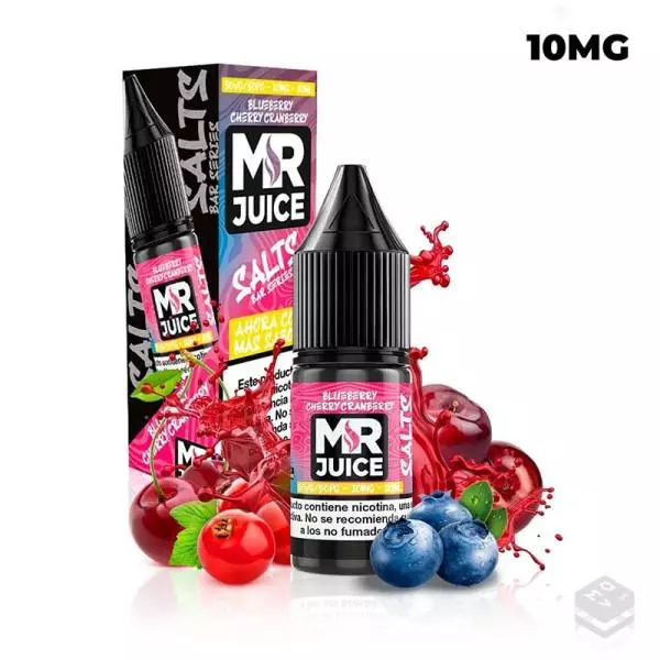 SALES DE NICOTINA BLUEBERRY CHERRY CRANBERRY MR. JUICE 10ML 10MG