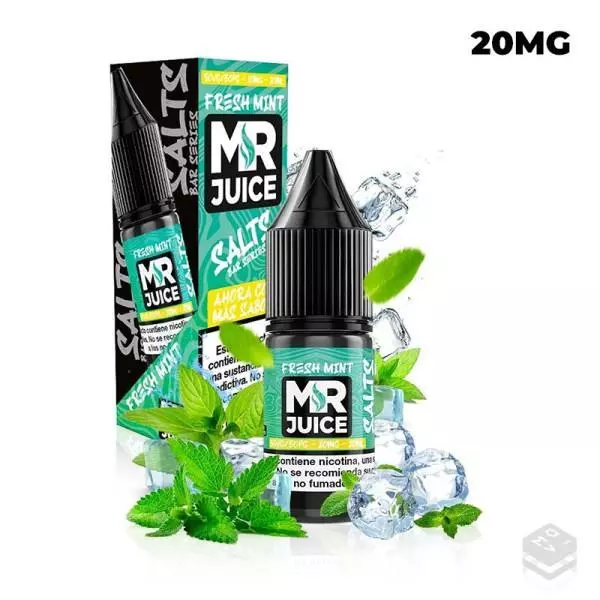 SALES DE NICOTINA FRESH MINT MR. JUICE 10ML 20MG