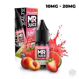 NICOTINE SALTS PEACH STRAWBERRY WATERMELON MR JUICE 10ML