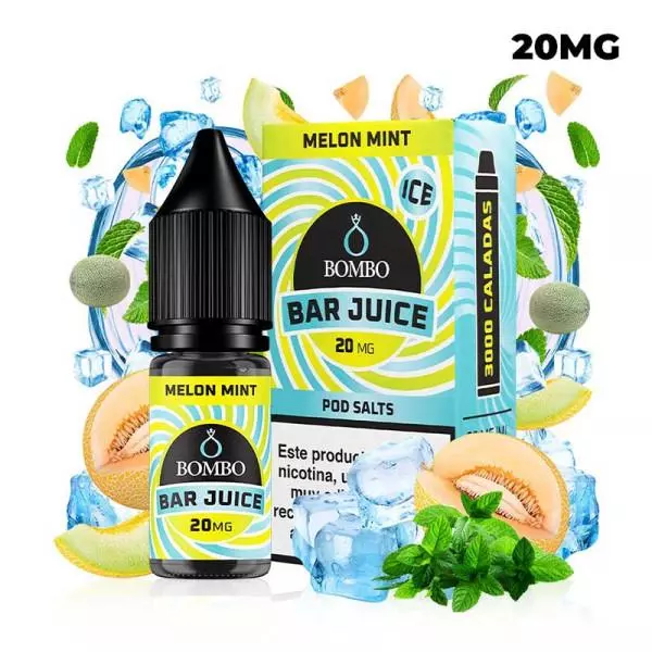 SALES DE NICOTINA MELON MINT ICE BAR JUICE BY BOMBO 10ML 20MG