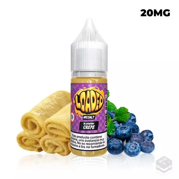 SALES DE NICOTINA BLUEBERRY CREPE LOADED 10ML 20MG