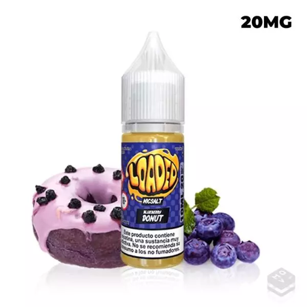 SALES DE NICOTINA BLUEBERRY DONUT LOADED 10ML 20MG