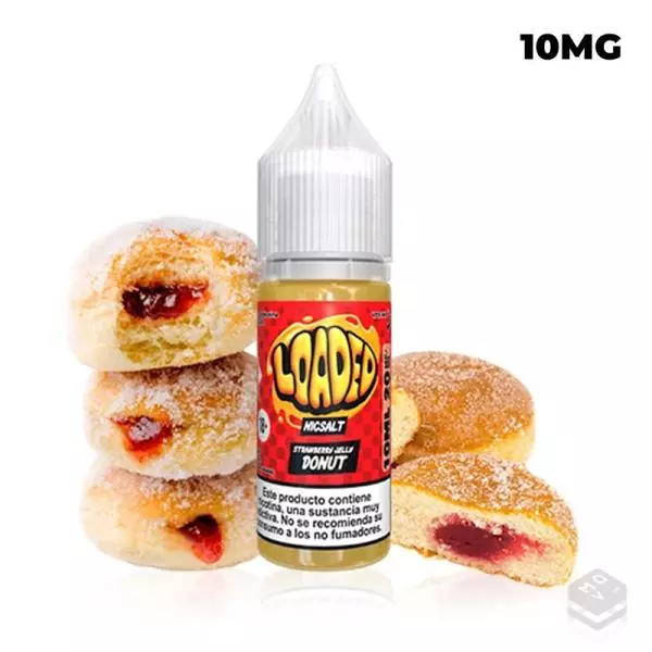 SALES DE NICOTINA STRAWBERRY JELLY DONUT LOADED 10ML 10MG