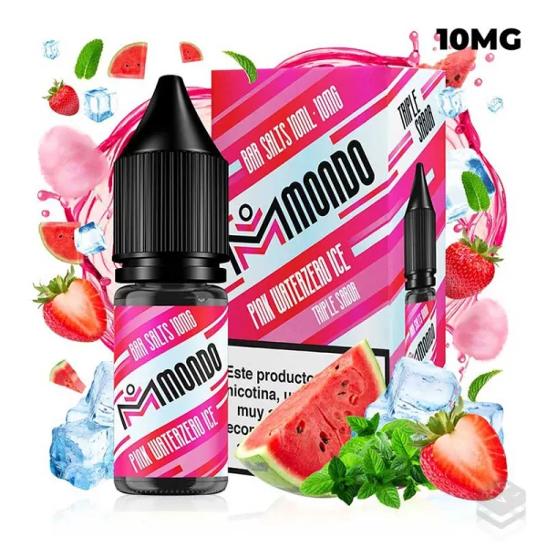 PINK WATERZERO ICE MONDO BAR SALT 10ML 10MG