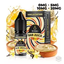 VANILLA CUSTARD BAR JUICE BY BOMBO 10ML NICOTINE SALTS