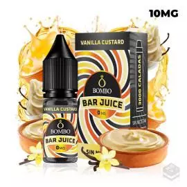 VANILLA CUSTARD BAR JUICE BY BOMBO 10ML NICOTINE SALTS