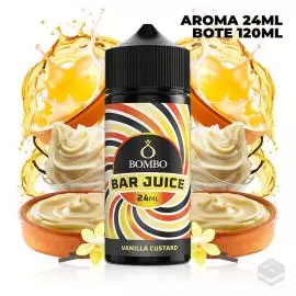 FLAVOUR VANILLA CUSTARD BAR JUICE BY BOMBO 24 ML LONGFILL