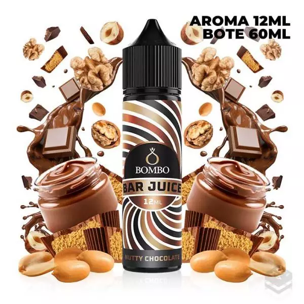 AROMA NUTTY CHOCOLATE BAR JUICE BY BOMBO 12 ML LONGFILL