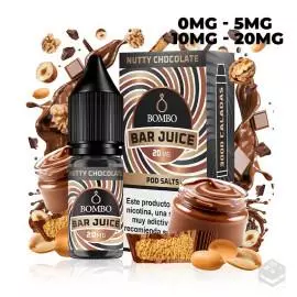 NUTTY CHOCOLATE BAR JUICE BY BOMBO 10ML NICOTINE SALTS