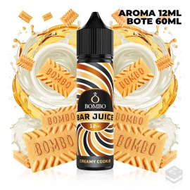 FLAVOUR CREAMY COOKIE BAR JUICE BY BOMBO 12 ML LONGFILL