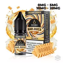 CREAMY COOKIE BAR JUICE BY BOMBO 10ML NICOTINE SALTS