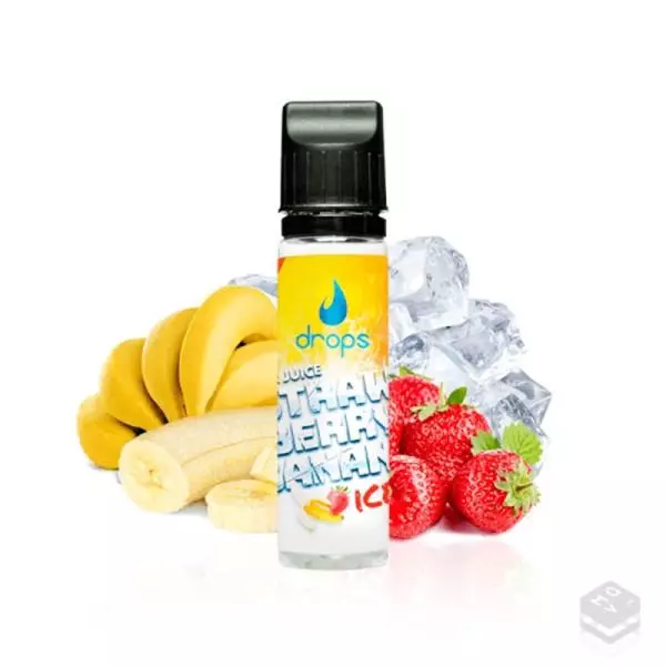 AROMA BAR JUICE STRAWBERRY BANANA ICE DROPS 30ML LONGFILL