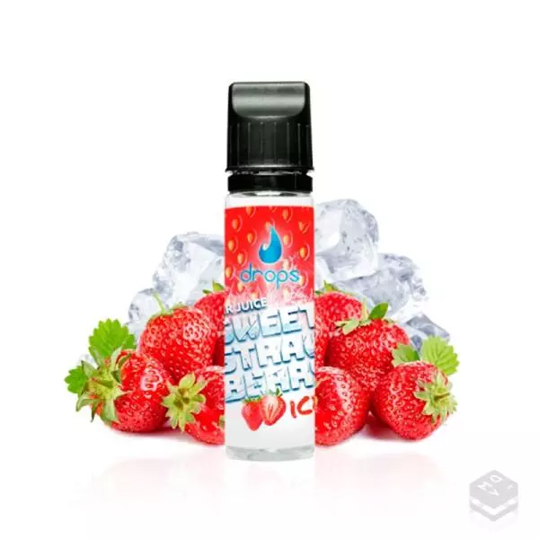 AROMA BAR JUICE SWEET STRAWBERRY ICE DROPS 30ML LONGFILL