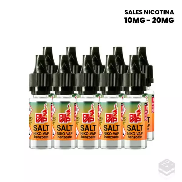 PACK 10 NIKO-VAP SALES (BENZOATE) 50PG/50VG OIL4VAP