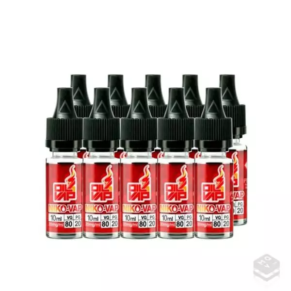 PACK 10 NIKO-VAP 20PG/80VG 10MG OIL4VAP NICOKIT