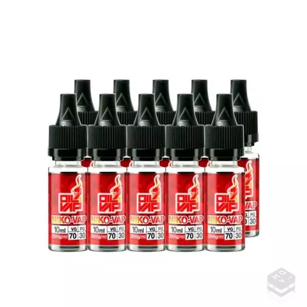 PACK 10 NIKO-VAP 30PG/70VG 20MG OIL4VAP NICOKIT