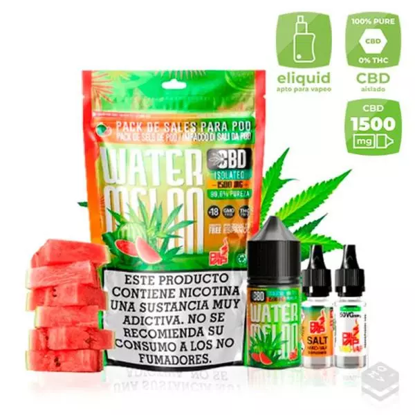 SALES DE NICOTINA CBD WATERMELON OIL4VAP PACK 30ML