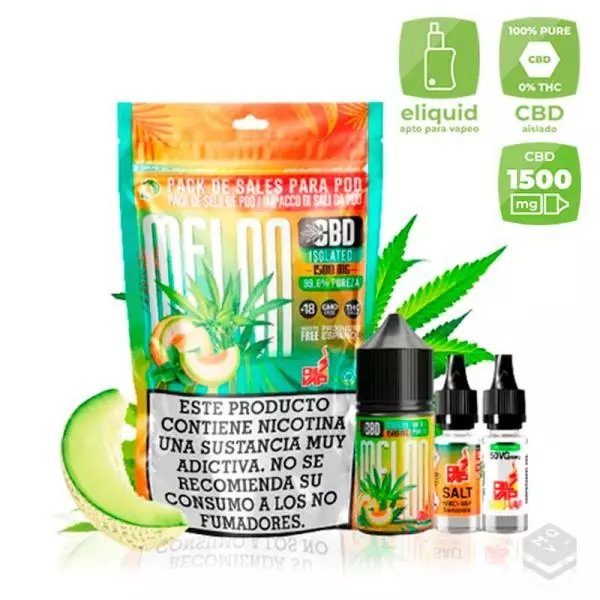 SALES DE NICOTINA CBD MELON OIL4VAP PACK 30ML