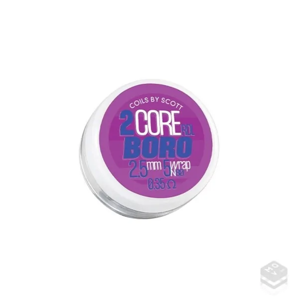 RESISTENCIAS 2-CORE RDL BORO 0.35 OHM Ni80 - COILS BY SCOTT