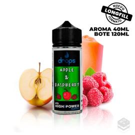 AROMA APPLE RASPBERRY DROPS 40ML LONGFILL