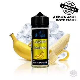 AROMA CREAMY BANANA DROPS 40ML LONGFILL