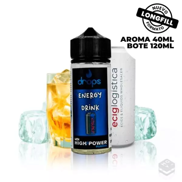 AROMA ENERGY DRINK DROPS 40ML LONGFILL