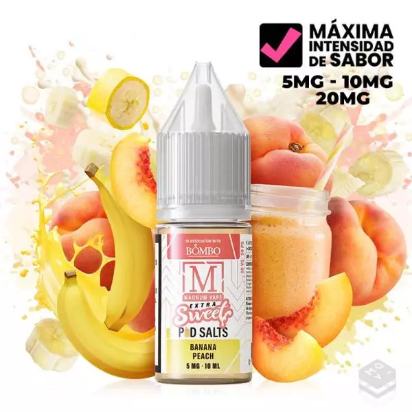 MAGNUM VAPE BANANA PEACH EXTRA SWEET 10ML SALES DE NICOTINA