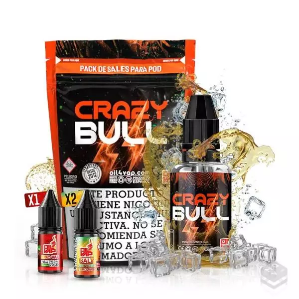 CRAZY BULL PACK OIL4VAP SALTS 23ML