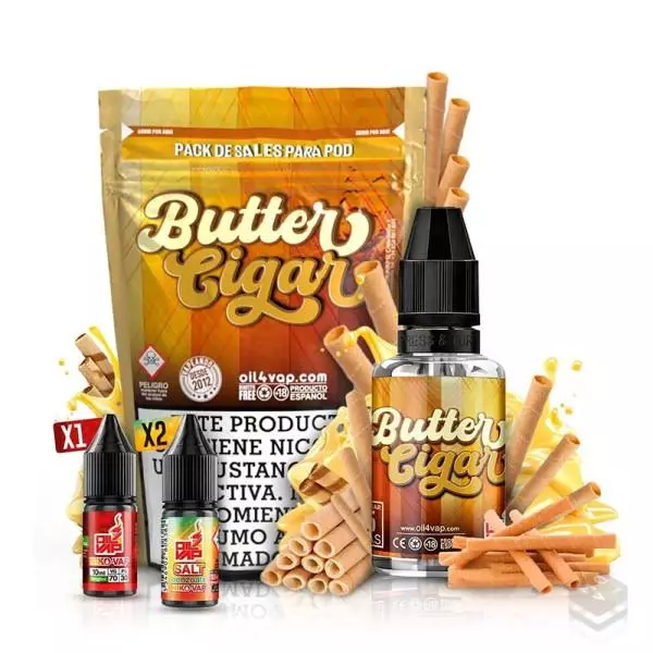 BUTTER CIGAR PACK OIL4VAP SALTS 23ML