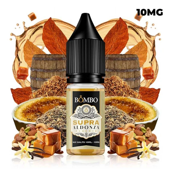 SALES DE NICOTINA SUPRA ALDONZA RESERVE PLATINUM TOBACCOS BY BOMBO 10ML 10MG