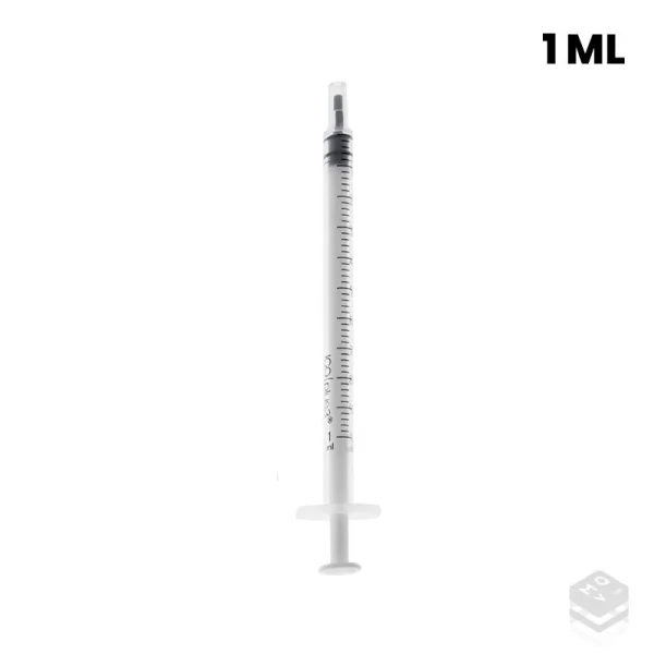 Jeringa 3 piezas sin aguja 1 ml