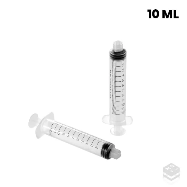 Jeringa 3 piezas sin aguja 10 ml