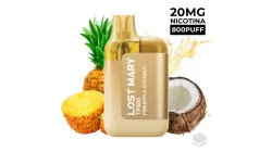 VAPER DESECHABLE LOST MARY TP800 PINEAPPLE COCONUT 20MG 2ML