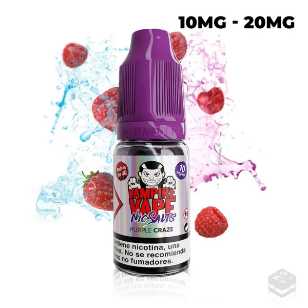 SALES DE NICOTINA PURPLE CRAZE BY VAMPIRE VAPE 10ML