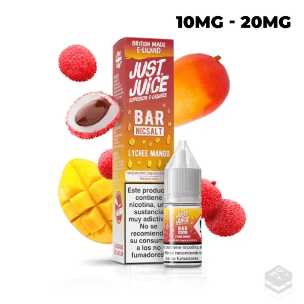 SALES DE NICOTINA LYCHEE MANGO JUST JUICE BAR 10ML