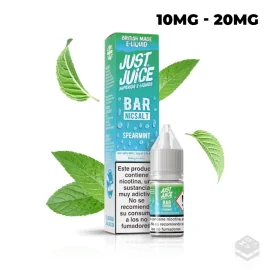 NIC SALTS SPEARMINT JUST JUICE BAR 10ML