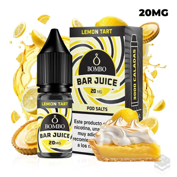 SALES DE NICOTINA LEMON TART BAR JUICE BY BOMBO 10ML