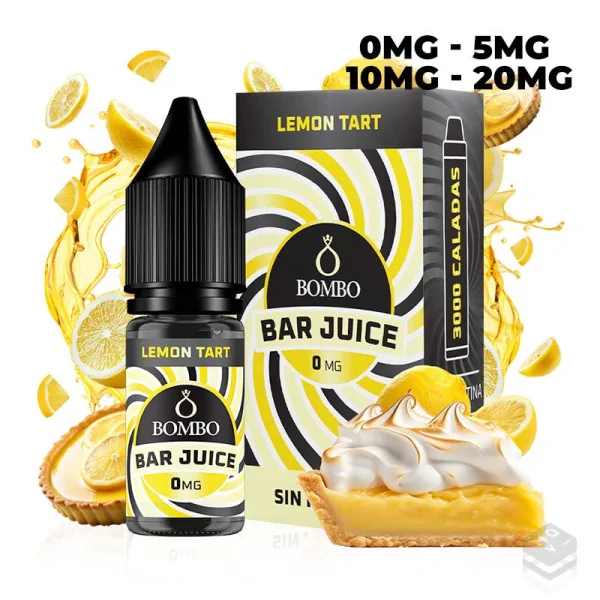 SALES DE NICOTINA LEMON TART BAR JUICE BY BOMBO 10ML