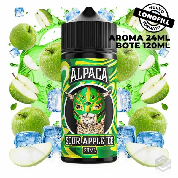 AROMA SOUR APPLE ICE ALPACA 24ML LONGFILL