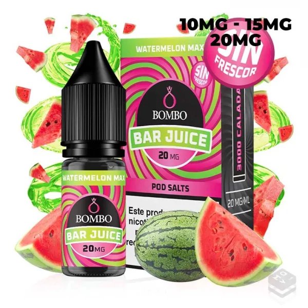WATERMELON MAX BAR JUICE BOMBO 10ML NICOTINE SALTS
