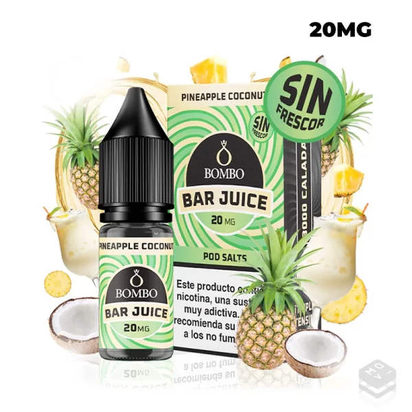 PINEAPPLE COCONUT BAR JUICE BOMBO 10ML NICOTINE SALTS