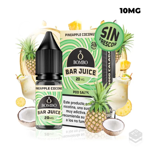 SALES DE NICOTINA PINEAPPLE COCONUT BAR JUICE BOMBO 10ML
